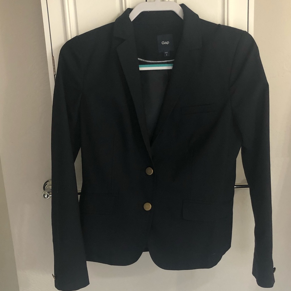 The Gap Women’s Navy Blazer with Gold Buttons